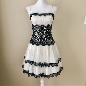 Black & white formal dress